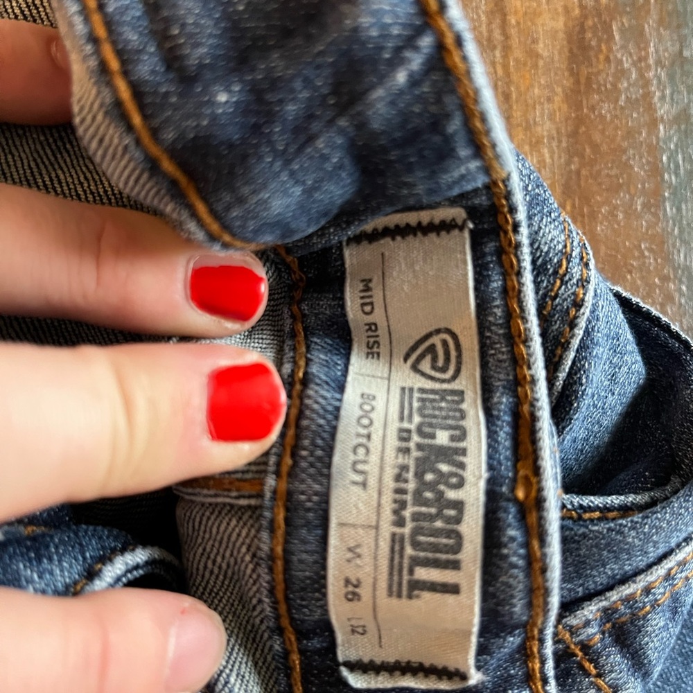 Rock & Roll Denim Women's Classic Blue Bootcut Jeans